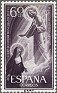 Spain - 1957 - Sacred Heart Of Jesus - 60 CTS - Azul - Spain, Sacred Heart Of Jesus - Edifil 1207 - Sacred Heart of Jesus - 0